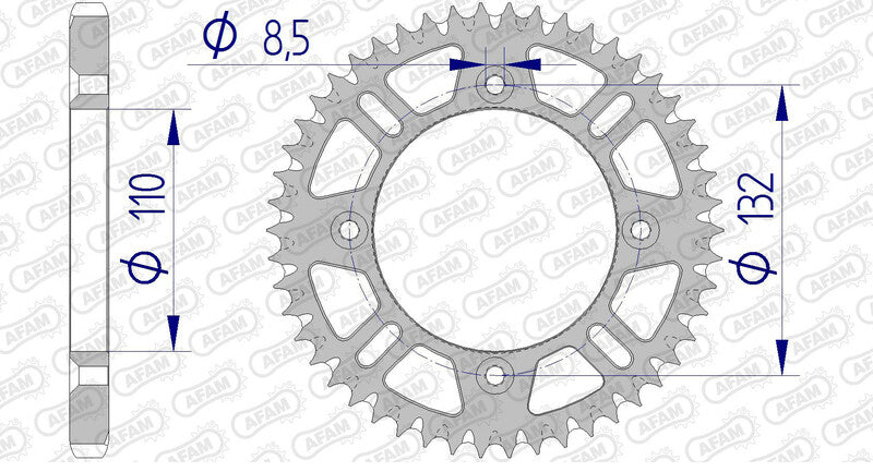 AFAM Aluminium Ultra-Light Samocleaning Back Spropet 72102-428