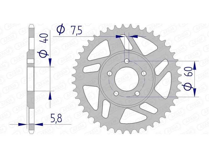 AFAM Aluminium zadní mluvený 72103 - 415