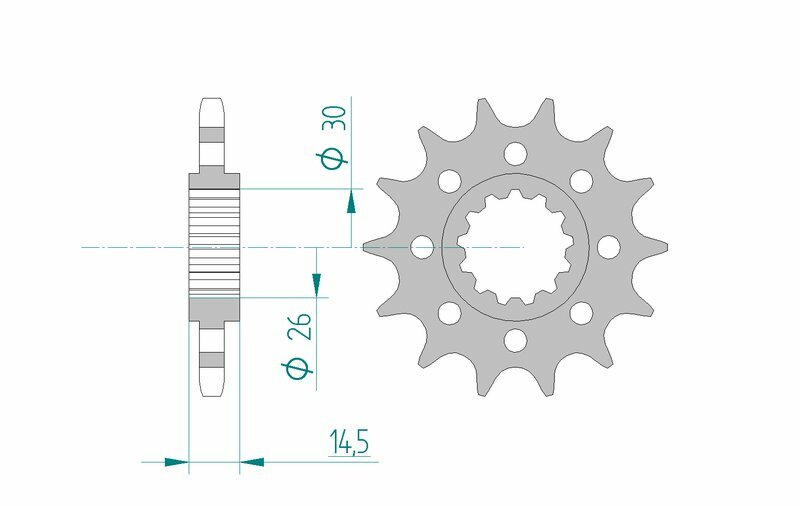 AFAM Steel Standard Front Sprock 20609 - 525