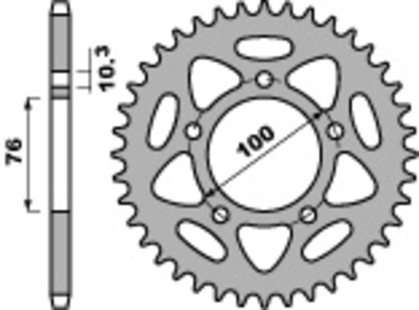 PBR Ultra -LIGHT Hliníkový zadní SPROPET 4456 - 525 4456 42 l