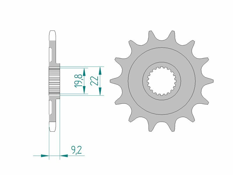 AFAM Steel Standard Front Sprock 24305 - 520