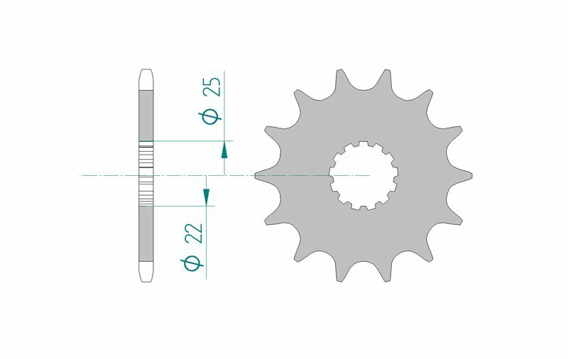 AFAM Steel Standard Front Sprock 27500 - 520