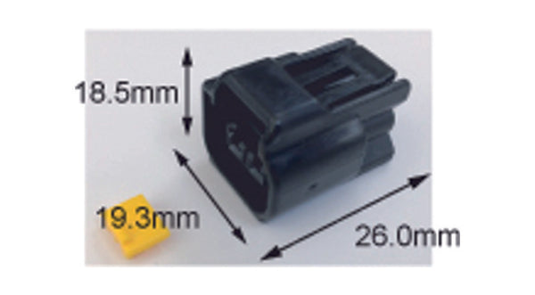 Tourmax waterproof female connector 090 (FRW)-2-pole-ETP-58