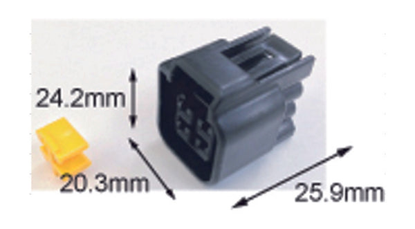 Tourmax waterproof female connector 090 (FRW)-4-pole-ETP-60