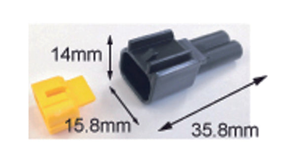 Tourmax waterproof male connector 090 (FRW)-2-pole-ETP-57