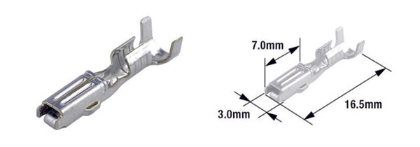 TourMax ženský terminál PIN Typ 070 (FRA) -Brass-50-Pack-Etp-65