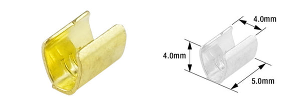Tourmax joint sleeve Ø4 mm type B-48-Brass-100-Pack-ETP-92