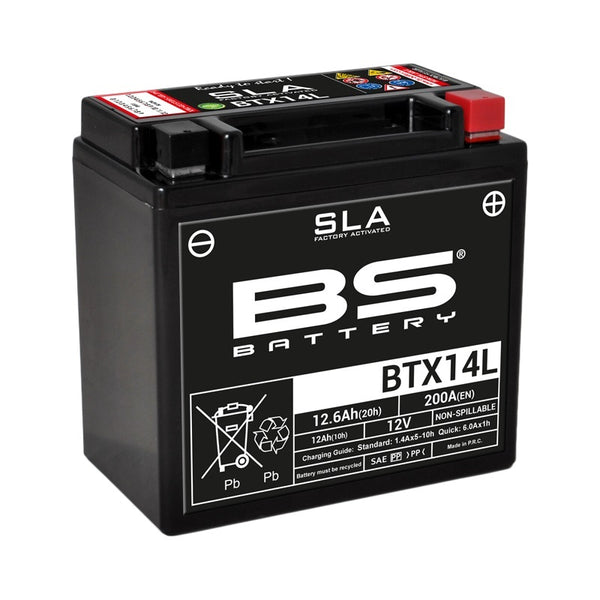BS baterie SLA údržba -bez továrny -Batterie -BTX14L