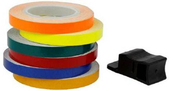 V Parts rim decal - 6 m x 7 mm - neon yellow - P9C990034B