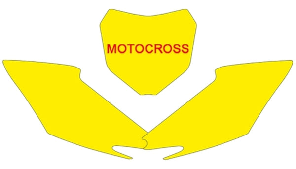 Nálepky Blackbird Plate White Honda CRF250R/450R 3138/000005