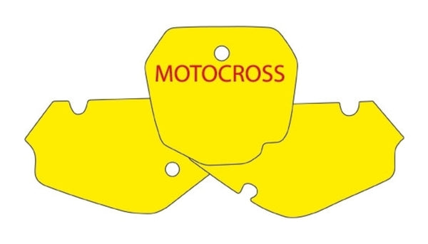 Nálepky Blackbird Plate Blue Suzuki RM85 3311/000007