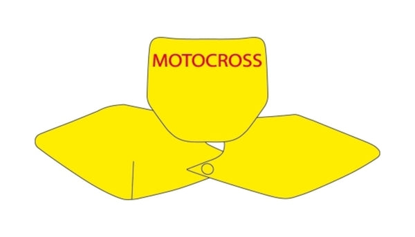 Blackbird Plate Stickers Black Kawasaki KX250F/450F 3417/000006