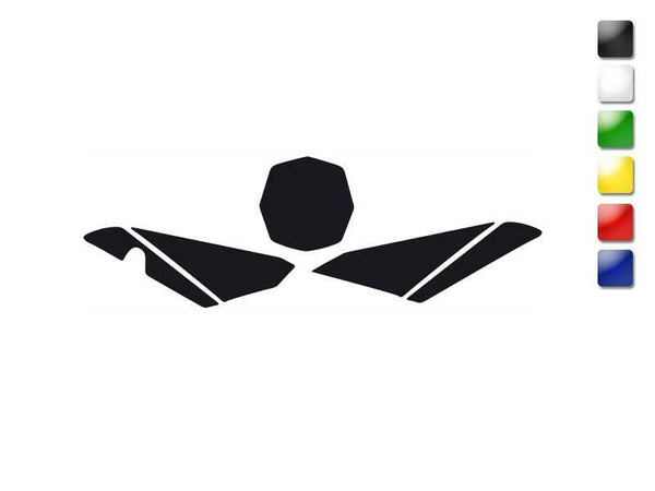 Černé křížové přední desky holí Husqvarna TC449 '11 3618/20