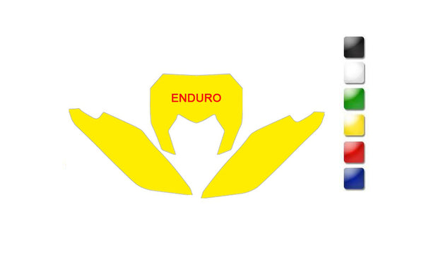 Nálepky Blackbird Plate Black Sherco 3E00/000006