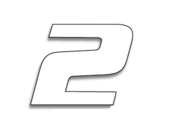 Závod Blackbird Number 2 20x25cm White 5049/10/2