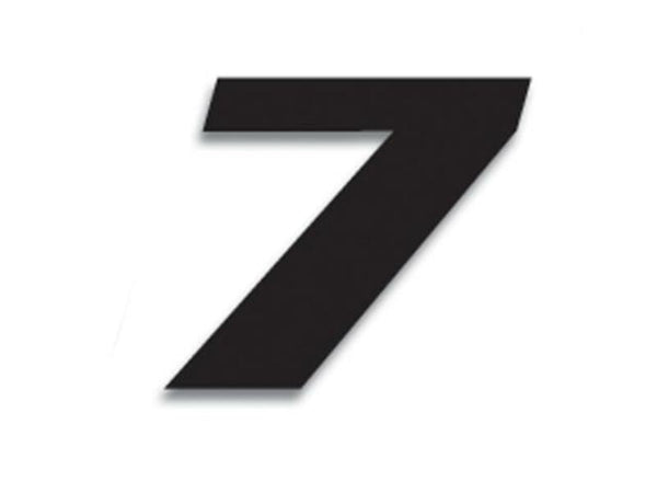 Blackbird Race Number 7 20x25cm Black 5049/20/7