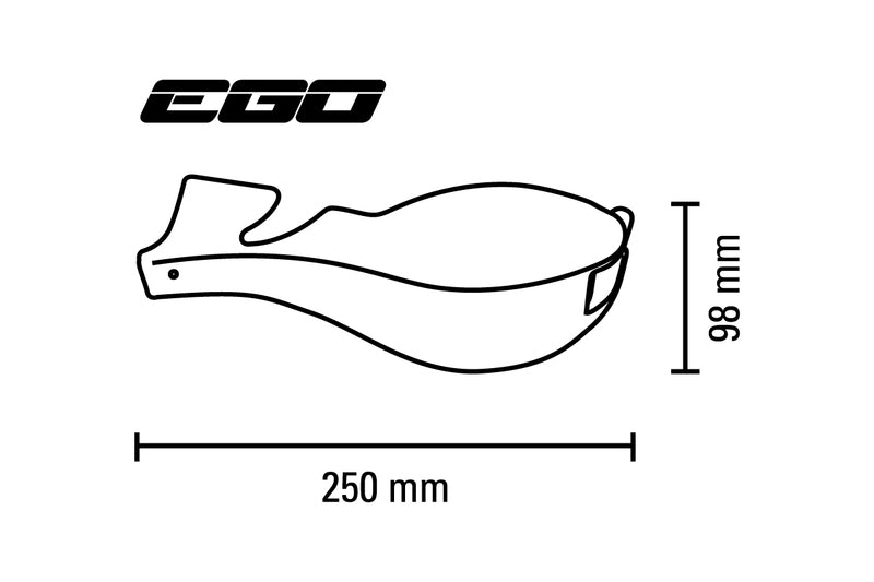 Barkbusters Ego Handguard Two Point Mount rovný Ø22mm zelené ego-001-00 gr