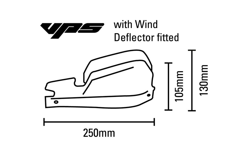 Barkbusters VPS MX Handguard Plastová sada pouze modrá/bílá deflektor VPS-003-01-Bu