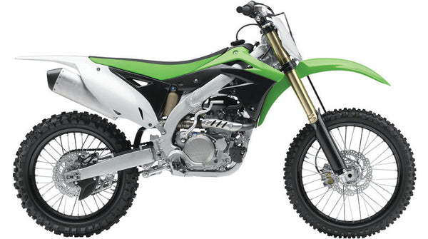 Policejní radiátor pokrývá OEM Color Green/Black Kawasaki KX450F 84159001