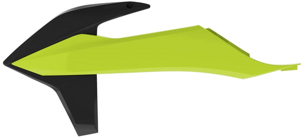 Policejní radiátor pokrývá černou/neonovou žlutou KTM SX/SX-F 8422100005