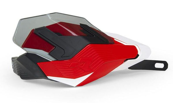 RaceTech Hp3 Adventure Handguards Red/White R-HP3AdVrsbn0