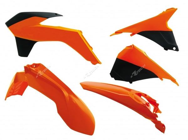 Racetech Plastic Kit Oem Color (2014) Orange/Black KTM EXC/EXC-F 125 and + R-Kitktm-Oem-415