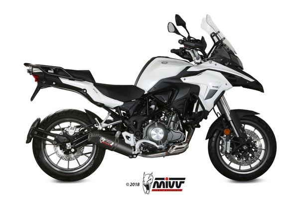 MIVV Oválný tlumič uhlík/uhlík na konci uhlíku Benelli Trk 502 E.003.L3C