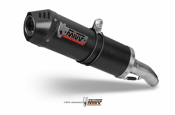 MIVV oválný uhlíkový uhlík dvojitý slip-on Carbon Yamaha Fz6 Fazer 600 00.73.UY.015.L3C