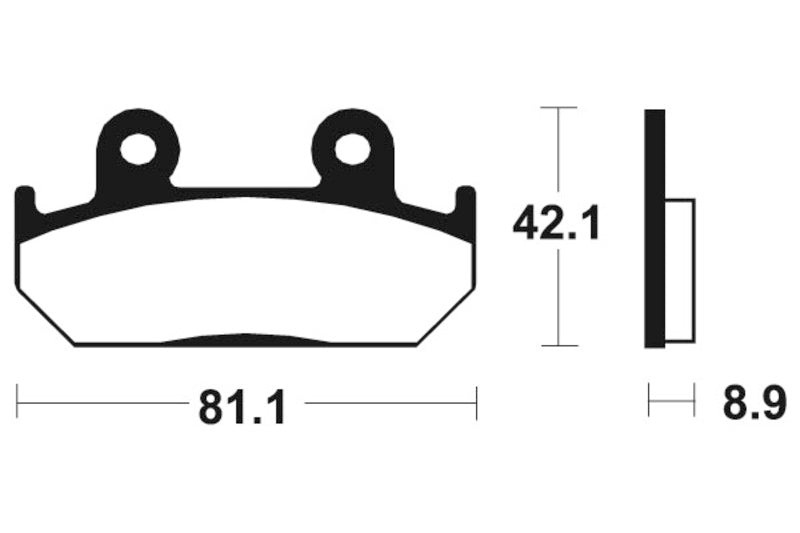 Tecnium Sintered Metal Brake Pads - MTR93 1090583