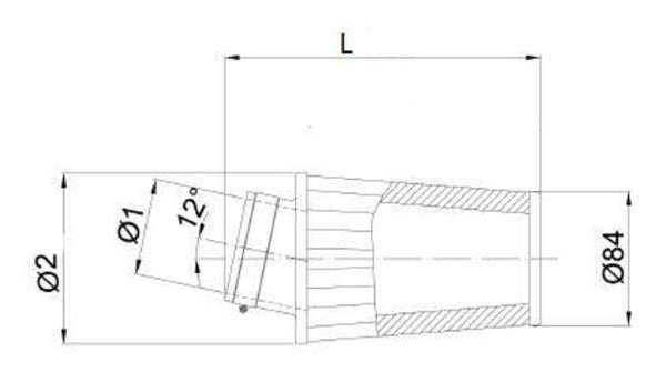 BMC Air Filtr zužoval Ø65mm-FBSA65-128 FBSA65-128