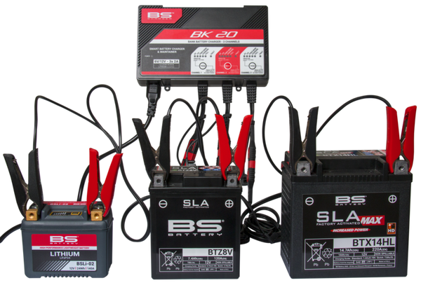 BS baterie BK20 Smart Battery Charger - 6V/12V 3 × 2A