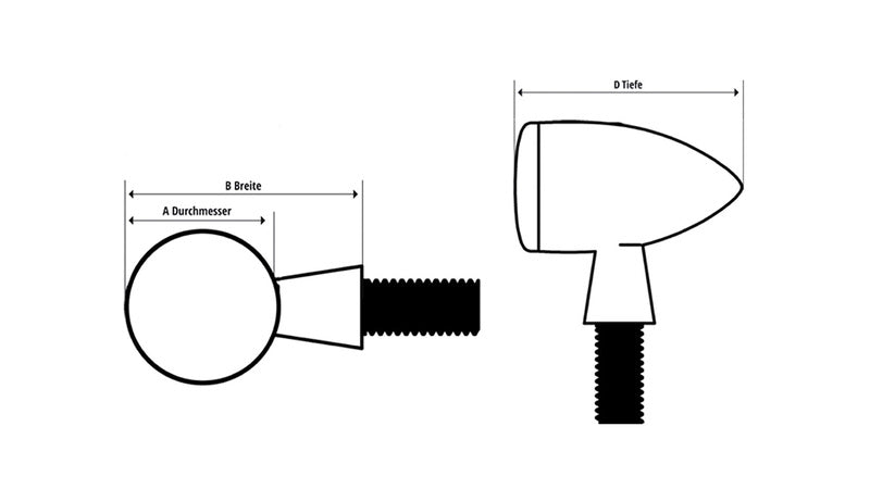 Indikátory LED STRIPED HIGHSIDER 204-105