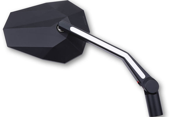 Zrcadlo Highsider Stealth-X3 s LED polohovým světlem (par) 301-452