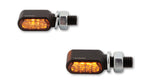 Indikátory LED LED Highsider CNC LED LET LIGHT BRONX, Černé, tónované sklo, E-schválené, (Pair) 204-2860