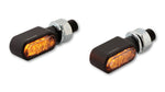 Indikátory LED LED Highsider CNC LED LET LIGHT BRONX, Černé, tónované sklo, E-schválené, (Pair) 204-2860