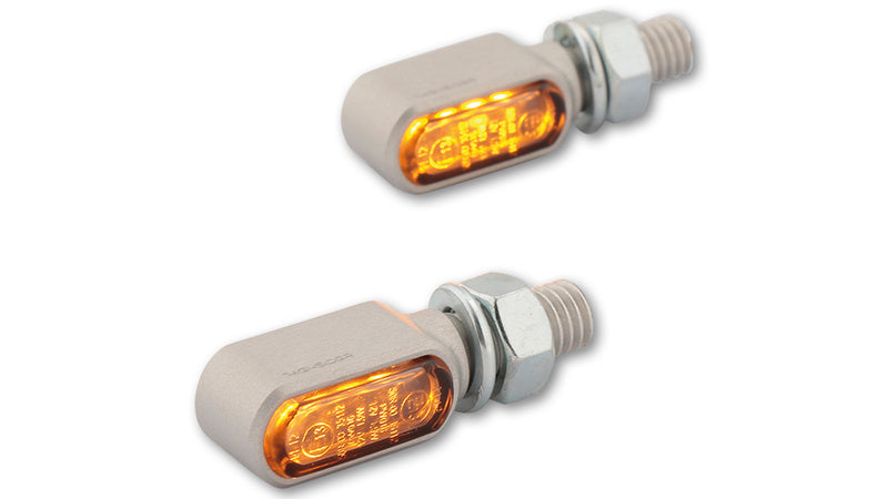 Indikátory LED LED Highsider CNC LED LIDT BRONX, stříbro, tónované sklo, E-schválené, (Pair) 204-2861