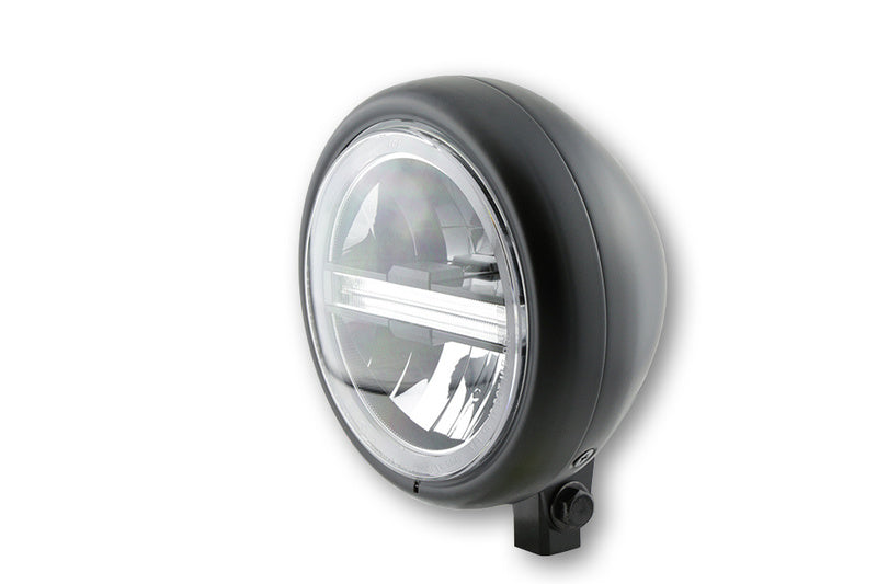 Highsider 5 3/4 "LED světlomety Pecos Type6 s TFL, Black Matt 223-221