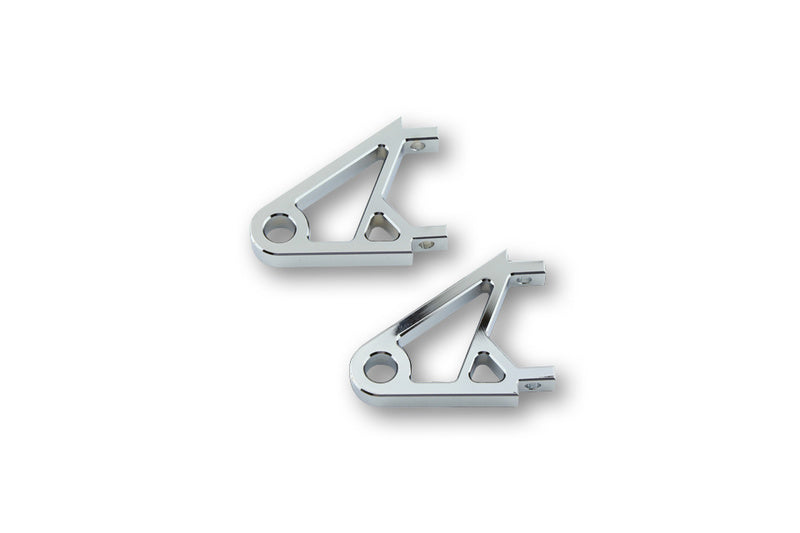 Držák hliníkové lampy Highsider CNC XS, Chromed, (Pair) 220-817