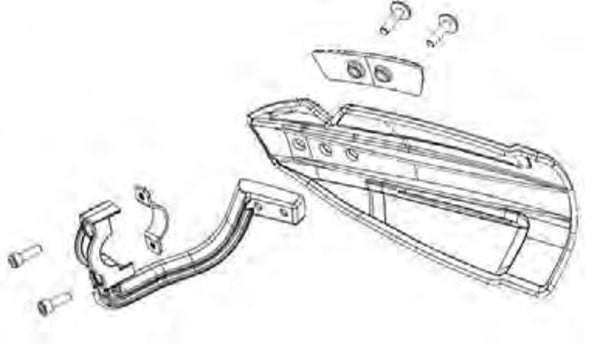 Policista Hammer/MX Flow Handguards Montting Kit 83079002