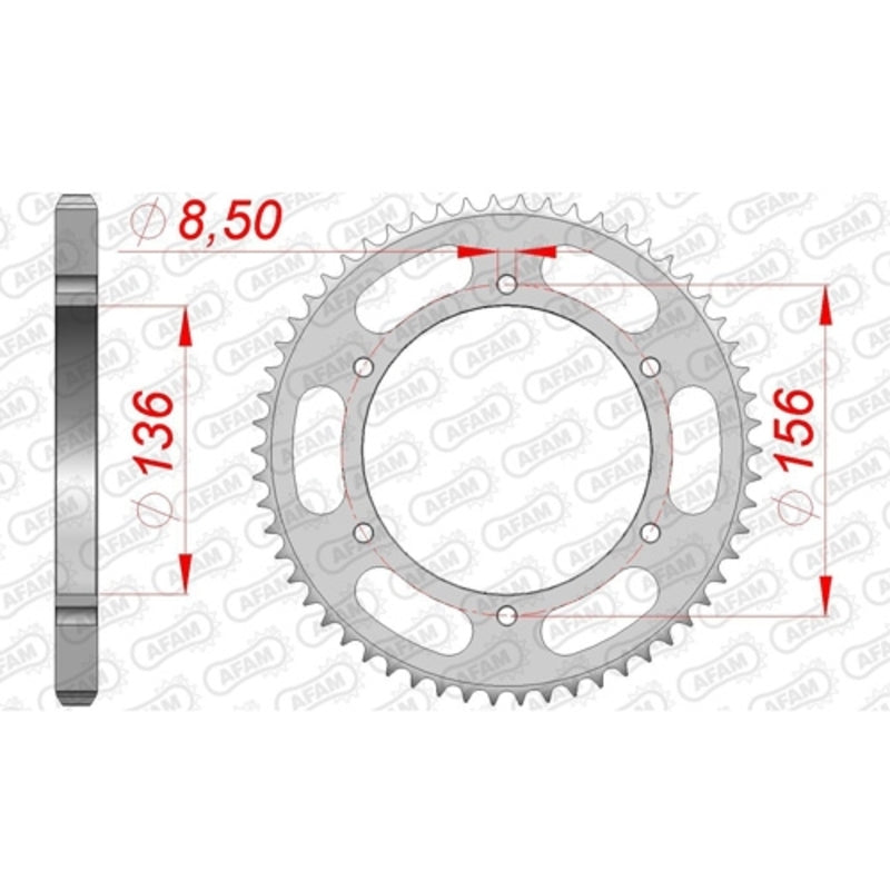 AFAM Steel Standardní zadním sprock 53104