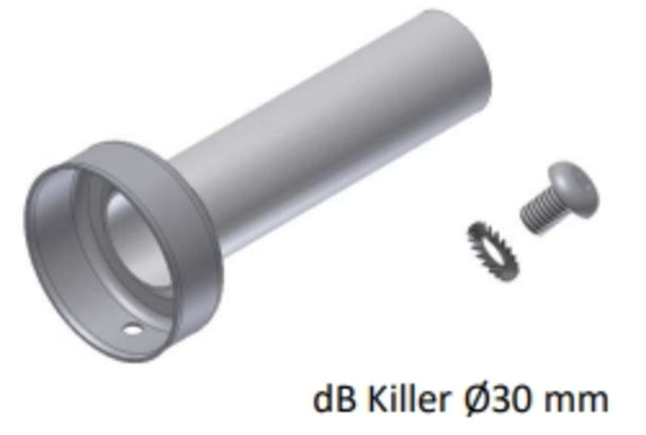MIVV DB Killer för X-M1 ljuddämpare Ø30 mm 50.SC.DK.160.0 med monteringsskruv, reservdel för avgassystem.