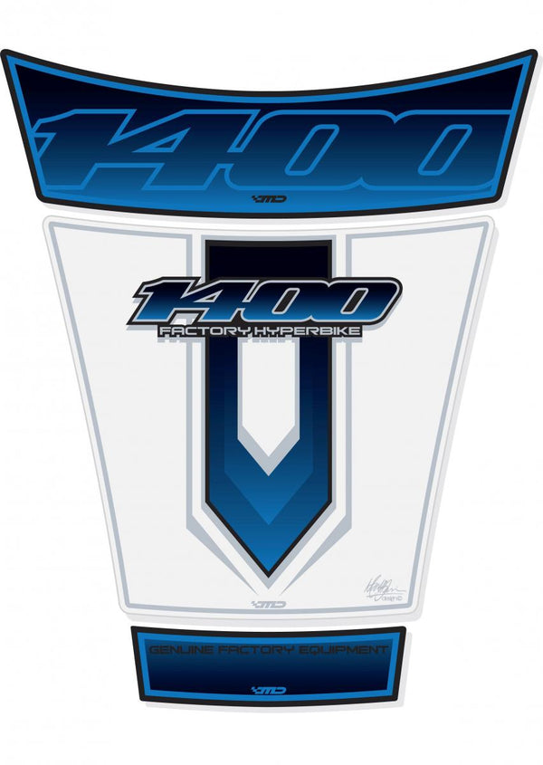 Ochrana nádrže 2001-08 GSX 1400 bílá/modrá