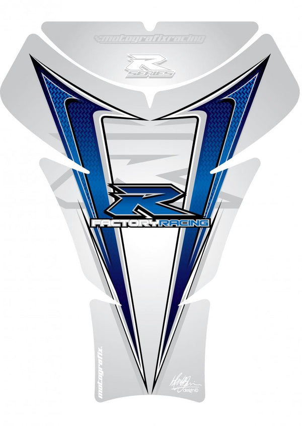 Ochrana nádrže 05-08 GSXR 1000/06-15 GSXR 600 750 Silver/White