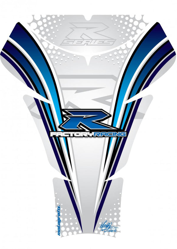 Ochrana nádrže 05-08 GSXR1000/06-15 GSXR600 750 Bílá/modrá