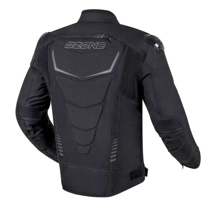 Ozone textile mc-jacket pulse black