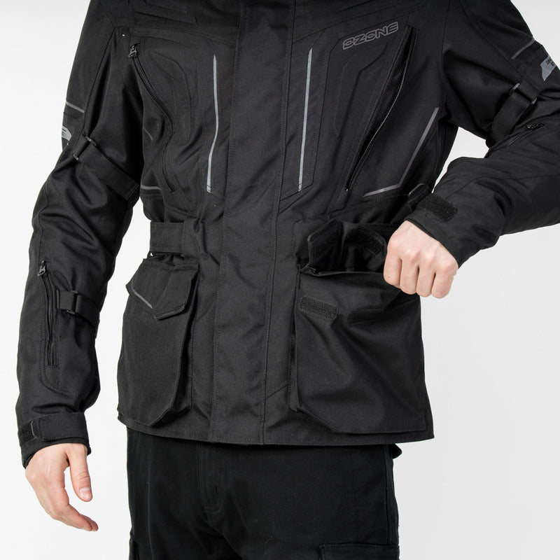 Ozone textile mc jacket Sahara black