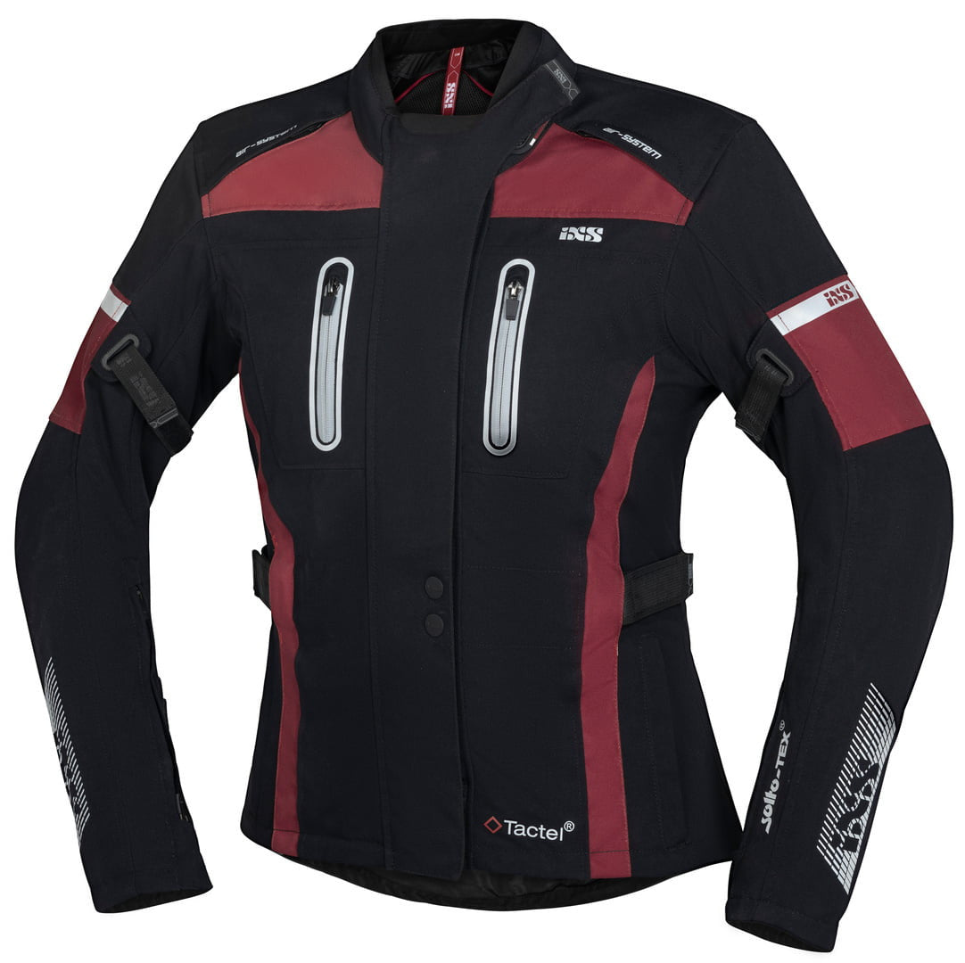 IXS Lady Textile MC bunda Pacora -st Black /Red