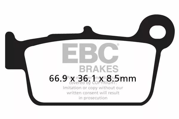 EBC BRAND PAD CARBOR TT Dirt FA367/2TT