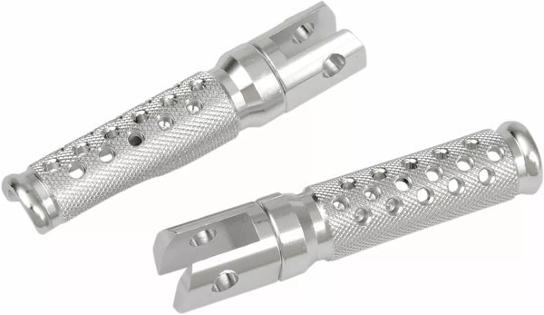 Emgo Footpegs Slash-Cut Silver 50-11211a