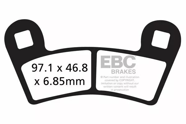 EBC BRAND PAD CARBOR TT nečistota fa456tt